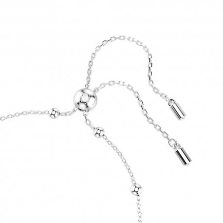 Swarovski Βραχιόλι  Una Angelic Στρογγυλή κοπή, Λευκό, Επιμετάλλωση ροδίου 5733196 