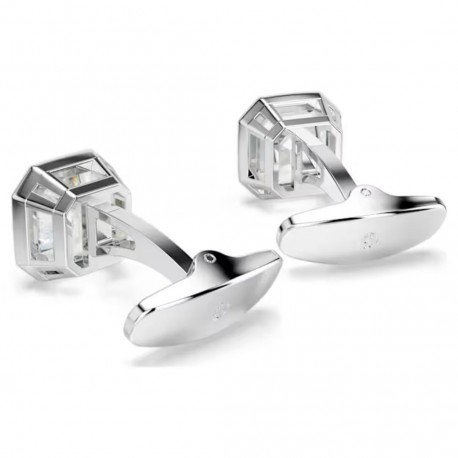 Swarovski Μανικετόκουμπα Millenia Οκταγωνική κοπή, Λευκά, Επιμετάλλωση ροδίου 5733306 
