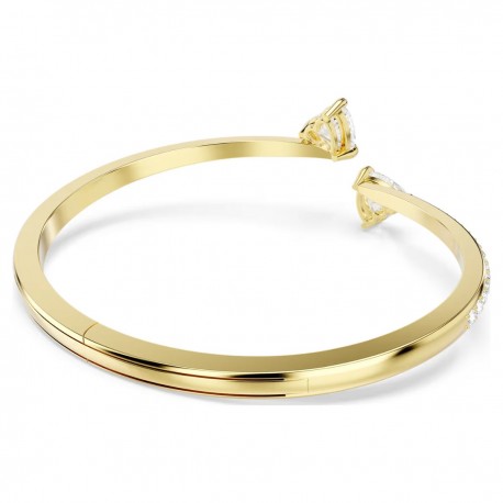 Swarovski βραχιόλι Mesmera Καρδιά, Λευκό, Επιμετάλλωση σε χρυσαφί τόνο 5733474 