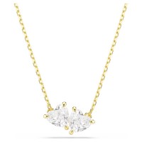SWAROVSKI Κολιέ Mesmera Καρδιά, Λευκό, Επιμετάλλωση σε χρυσαφί τόνο 5733475