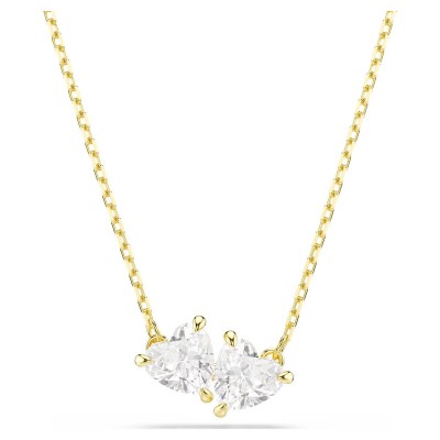 SWAROVSKI Κολιέ Mesmera Καρδιά, Λευκό, Επιμετάλλωση σε χρυσαφί τόνο 5733475