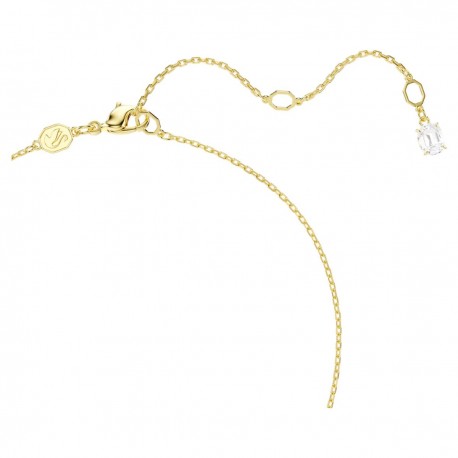 SWAROVSKI Κολιέ Mesmera Καρδιά, Λευκό, Επιμετάλλωση σε χρυσαφί τόνο 5733475 