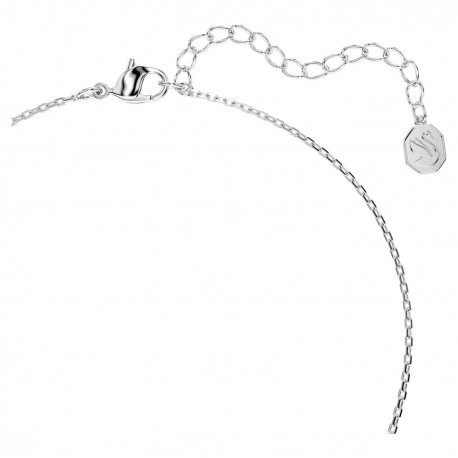 Swarovski Bella V Κολιέ Στρογγυλή κοπή, Μπλε, Επιμετάλλωση ροδίου 5734232 