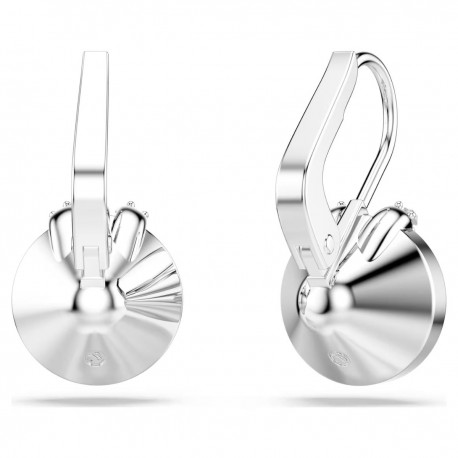 Swarovski Σκουλαρίκια Bella V Στρογγυλή κοπή, Μπλε, Επιμετάλλωση ροδίου 5734234 