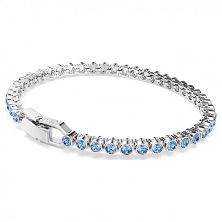 Swarovski Βραχιόλι Tennis Imber Emily, Μπλε, Επιμετάλλωση ροδίου 5734239 