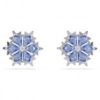 Swarovski Σκουλαρίκια Magic Χιονονιφάδα, Μπλε, Επιμετάλλωση ροδίου 5734242