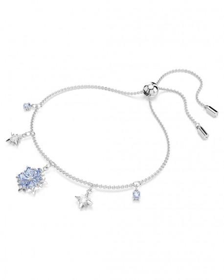 Swarovski Βραχιόλι Magic Χιονονιφάδα, Μπλε, Επιμετάλλωση ροδίου 5734244 