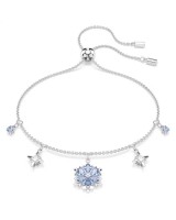 Swarovski Βραχιόλι Magic Χιονονιφάδα, Μπλε, Επιμετάλλωση ροδίου 5734244