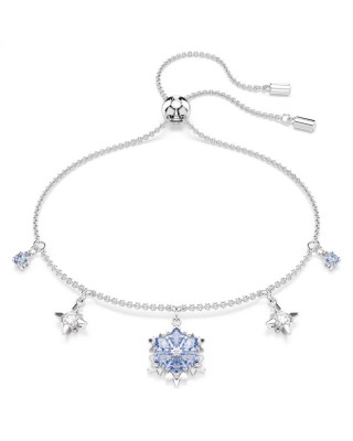 Swarovski Βραχιόλι Magic Χιονονιφάδα, Μπλε, Επιμετάλλωση ροδίου 5734244