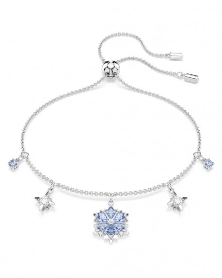 Swarovski Βραχιόλι Magic Χιονονιφάδα, Μπλε, Επιμετάλλωση ροδίου 5734244 