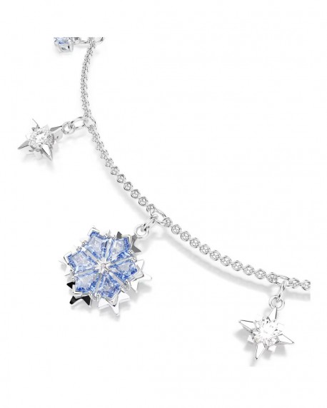 Swarovski Βραχιόλι Magic Χιονονιφάδα, Μπλε, Επιμετάλλωση ροδίου 5734244 