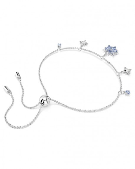 Swarovski Βραχιόλι Magic Χιονονιφάδα, Μπλε, Επιμετάλλωση ροδίου 5734244 