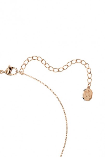 Swarovski Mesmera Κολιέ Μείξη κοπών, Λευκό, Επιμετάλλωση σε ροζ χρυσαφί τόνο 5734245 