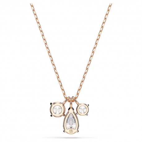 Swarovski Mesmera Κολιέ Μείξη κοπών, Λευκό, Επιμετάλλωση σε ροζ χρυσαφί τόνο 5734245 