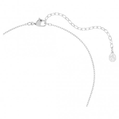 Swarovski Μενταγιόν Hyperbola Στρογγυλή κοπή, Λευκό, Επιμετάλλωση ροδίου 5737064 