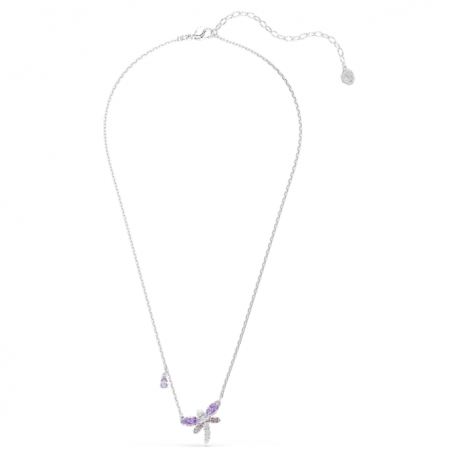 Swarovski Κολιέ Ariana Grande x Swarovski, Λιβελούλα, Πολύχρωμο, Επιμετάλλωση ροδίου 5737383 