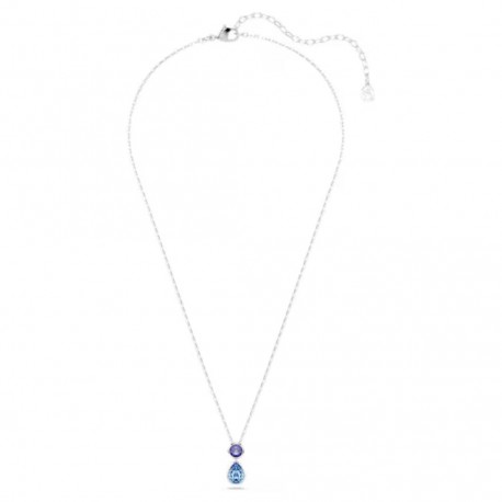 Swarovski Κολιέ Chroma Μείξη κοπών, Πολύχρωμο, Επιμετάλλωση ροδίου 5738473 