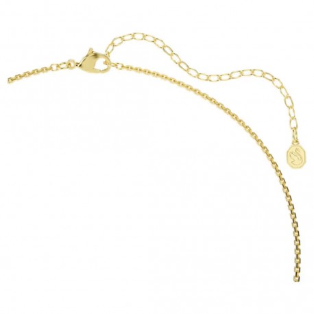 Swarovski Κολιέ Hyperbola Στρογγυλή κοπή, Λευκό, Επιμετάλλωση σε χρυσαφί τόνο 5740410 