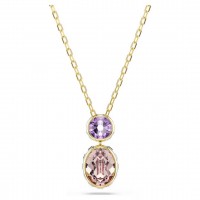 Swarovski Κολιέ Chroma Μείξη κοπών, Πολύχρωμο, Επιμετάλλωση σε χρυσαφί τόνο 5741586