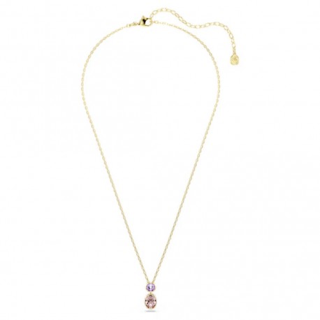 Swarovski Κολιέ Chroma Μείξη κοπών, Πολύχρωμο, Επιμετάλλωση σε χρυσαφί τόνο 5741586 