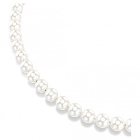 Swarovski Κολιέ Matrix Crystal pearl, Λευκό, Επιμετάλλωση ροδίου 5747746 
