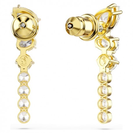 Swarovski Σκουλαρίκια Mesmera, Λευκά, Φινίρισμα με χρυσό 18 καρατίων 5747936 