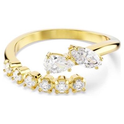 Swarovski Δαχτυλίδι Mesmera, Λευκό, Φινίρισμα με χρυσό 18 καρατίων 5748078
