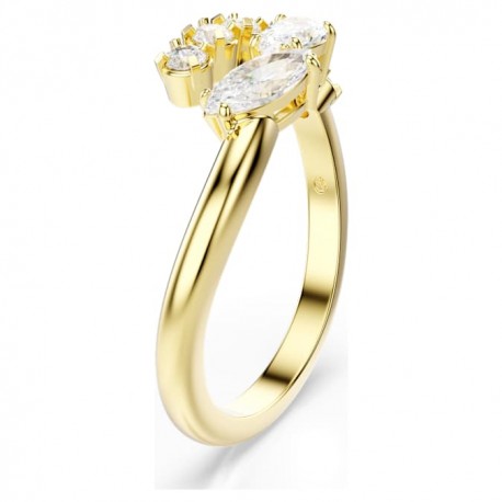 Swarovski Δαχτυλίδι Mesmera, Λευκό, Φινίρισμα με χρυσό 18 καρατίων 5748078 