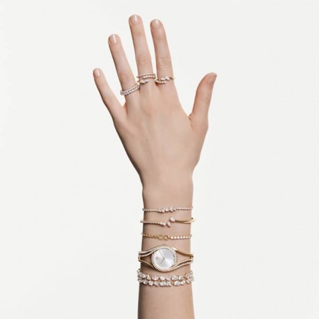 Swarovski Δαχτυλίδι Mesmera, Λευκό, Φινίρισμα με χρυσό 18 καρατίων 5748078 