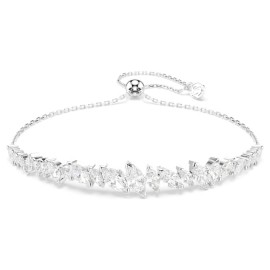 Swarovski Βραχιόλι Mesmera Κοπή Marquise, Λευκό, Επιμετάλλωση ροδίου 5748650