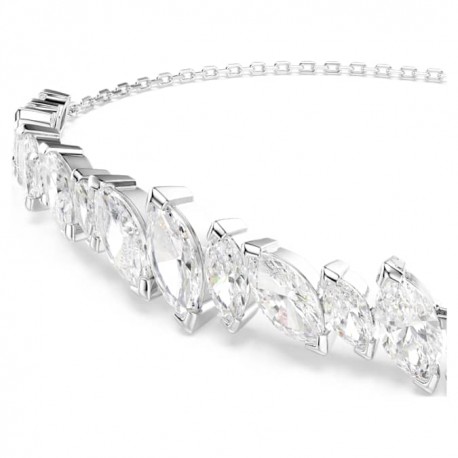 Swarovski Βραχιόλι Mesmera Κοπή Marquise, Λευκό, Επιμετάλλωση ροδίου 5748650 