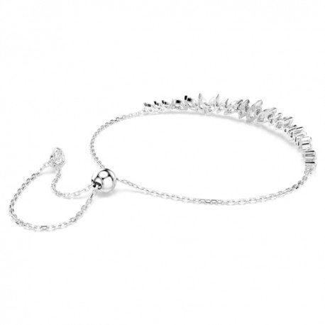 Swarovski Βραχιόλι Mesmera Κοπή Marquise, Λευκό, Επιμετάλλωση ροδίου 5748650 