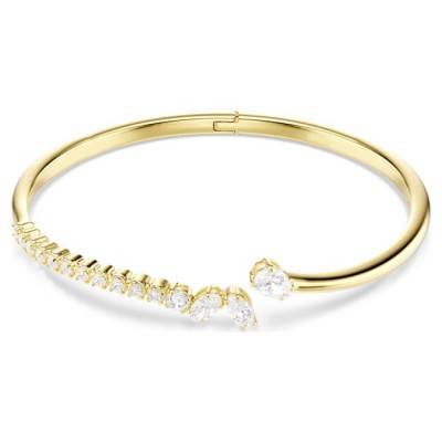 Swarovski Βραχιόλι Mesmera Μείξη κοπών, Λευκό, Φινίρισμα με χρυσό 18 καρατίων 5750440
