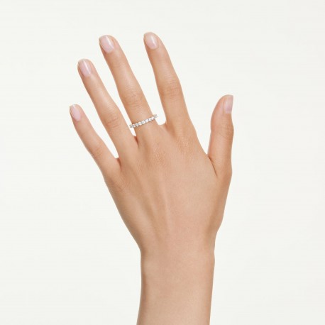 Swarovski Δαχτυλίδι Matrix Vittore Στρογγυλή κοπή, Λευκό, Επιμετάλλωση σε χρυσαφί τόνο 5750616 