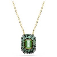 Swarovski Κολιέ Sublima Οκταγωνική κοπή, Πράσινο, Φινίρισμα με χρυσό 18 καρατίων 5752884