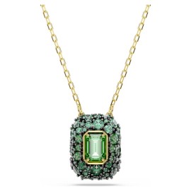 Swarovski Κολιέ Sublima Οκταγωνική κοπή, Πράσινο, Φινίρισμα με χρυσό 18 καρατίων 5752884