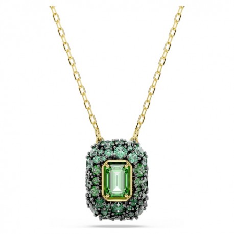 Swarovski Κολιέ Sublima Οκταγωνική κοπή, Πράσινο, Φινίρισμα με χρυσό 18 καρατίων 5752884 