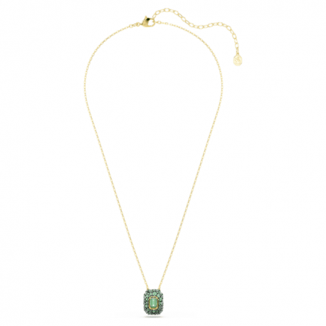 Swarovski Κολιέ Sublima Οκταγωνική κοπή, Πράσινο, Φινίρισμα με χρυσό 18 καρατίων 5752884 