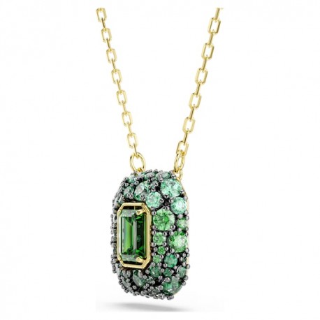 Swarovski Κολιέ Sublima Οκταγωνική κοπή, Πράσινο, Φινίρισμα με χρυσό 18 καρατίων 5752884 