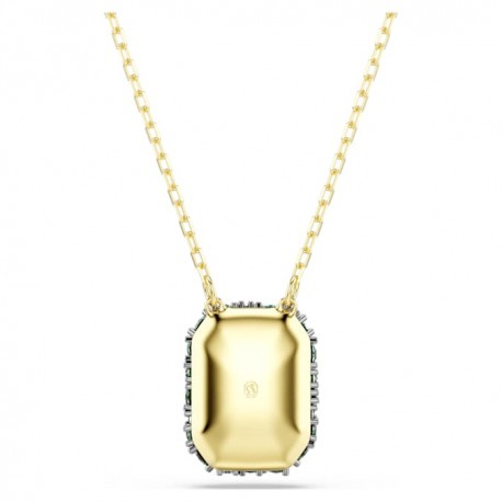 Swarovski Κολιέ Sublima Οκταγωνική κοπή, Πράσινο, Φινίρισμα με χρυσό 18 καρατίων 5752884 