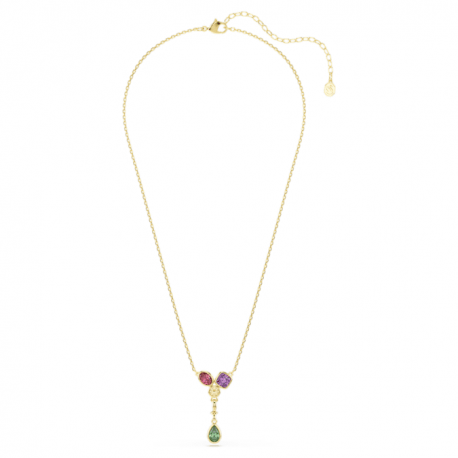 Swarovski Κολιέ σε σχήμα Υ Imber, Πολύχρωμο, Φινίρισμα με χρυσό 18 καρατίων 5753261 
