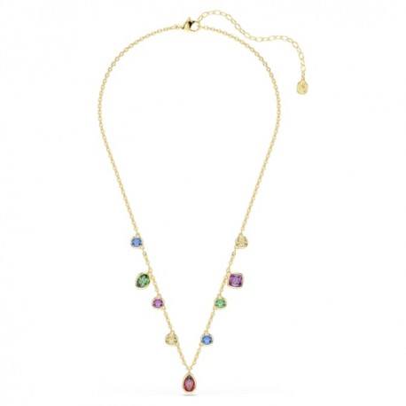 Swarovski Κολιέ Imber Μείξη κοπών, Πολύχρωμο, Φινίρισμα με χρυσό 18 καρατίων 5753274 