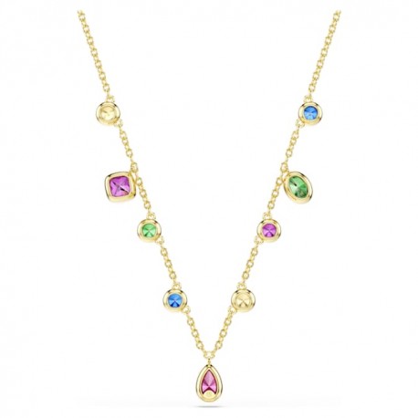 Swarovski Κολιέ Imber Μείξη κοπών, Πολύχρωμο, Φινίρισμα με χρυσό 18 καρατίων 5753274 