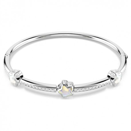 Swarovski Βραχιόλι Chroma, Αστέρι, Λευκό, Επιμετάλλωση ροδίου 5754178 