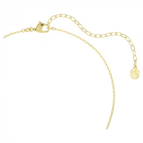 Swarovski Κολιέ Swan Κύκνος, Λευκό, Φινίρισμα με χρυσό 18 καρατίων 5754626 