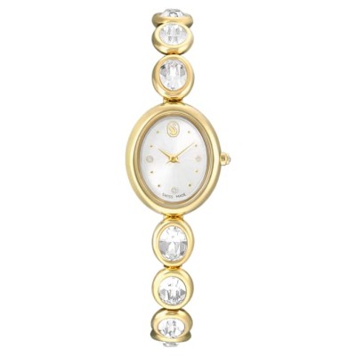 Swarovski Imber oval Ρολόι Swiss Made, Metal bracelet, Gold tone, Gold-tone finish 5754812