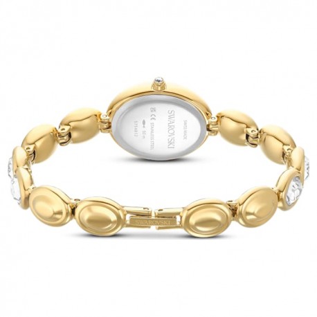 Swarovski Imber oval Ρολόι Swiss Made, Metal bracelet, Gold tone, Gold-tone finish 5754812 