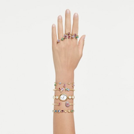 Swarovski Imber oval Ρολόι Swiss Made, Metal bracelet, Gold tone, Gold-tone finish 5754812 