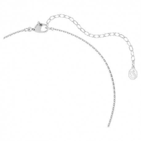 SWAROVSKI Κολιέ Ariana Grande x Swarovski Crystal pearl, Λουλούδι, Λευκό, Επιμετάλλωση ροδίου 5755817 