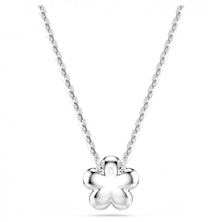 SWAROVSKI Κολιέ Ariana Grande x Swarovski Crystal pearl, Λουλούδι, Λευκό, Επιμετάλλωση ροδίου 5755817 